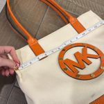 Michael kors Canvas and Leather bag Orange Photo 12