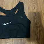 Nike Black Medium Support Non Padded Swoosh 2.0 Sports Bra Size XS Photo 2