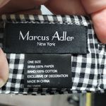 Marcus Adler New York Blue White Check Paper Brim Bow Beach Visor Hat One Size Black Photo 5