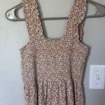 Aerie  Floral Smocked Pleated Midi Dress Photo 7