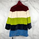 BLANK NYC NWT Super Nova Oversized Plush Faux Fur Striped Teddy Coat Jacket Boho Photo 7