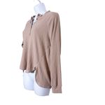  Urban Romantics Waffle Knit Henley Top Size S Photo 3