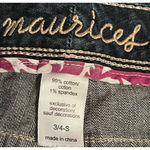Maurice's Original Women's Embroidered Back Pockets Straight Leg Size 3/4 S Photo 2
