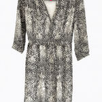 Vince Camuto Monochrome Animal Print Dress Size 8 Photo 0
