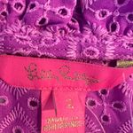 Lilly Pulitzer New Calynn Eyelet Fuchsia Shirt Size 2 $148 Photo 6