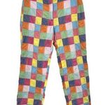 Brooks Brothers  Womens Straight Leg Pants Multicolor Geometric Pockets Patches 6 Photo 0