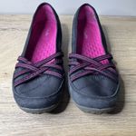 Clarks Shoes Gray Pink Flats Nubuck Suede Cushioned Slip On Neutral Casual 7 Photo 3