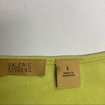 Valerie Stevens Women’s Green Studded Top Size Large Short Sleeves Cowl Neck Photo 6