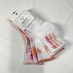Adidas  Women Crew Socks 3 Pack Shoe Size 5-10 Tie Dye White Pink Orange Trefoil Photo 2