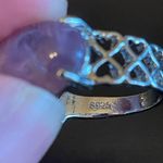 Elegant purple amethyst S925 silver ring size 7 Photo 7