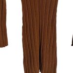l*space L* Wailea Brown Ribbed Long Sleeve O-Ring Beach Coverup Mini Dress Size S Photo 6
