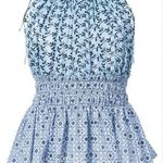 Altuzarra Altazurra periwinkle eyelet top nwt size 40 Photo 0