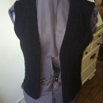 Chico's Chico’s 0 black crushed/ruched vest Photo 0