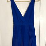 superdown Revolve  Cobalt Blue Sharona Pleated Mini Dress Photo 2