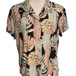 Nani Hawaii Size XL Hawaiian Shirt Button Up Tropical Leaf Boxy Fit Made In USA Photo 0