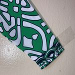 Laundry by Design Los Angeles 3/4th Sleeve Geometric Mini Blouse Dress Size Small Lime Green Black & White Photo 2