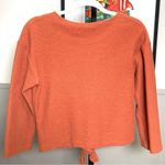 Madewell  Texture & Thread Orange V-Neck Sweater Photo 4