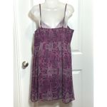 APT 9 Women's Purple Paisley Print Camisole Dress Size XL X Photo 6