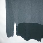 ZARA  L Gray Black Boyfriend Shirt Tail Top Photo 1