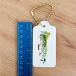 Coach Keychain  Limited Edition Bag Charm Logo Gold Chain Hawaii Stamp Large Size Photo 2