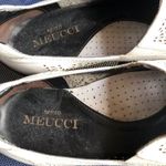 Sesto Meucci  Loafers White Leather Laser Cutouts Slip On 9 Photo 7