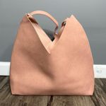 ULTA Beauty Pink/Blush Faux Leather Suede Very Large Tote Bag/Shoulder Purse Pink Photo 3