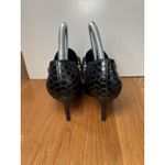 Michael Kors Shoes Womens Size 6.5 Black Suede Snake Ankle Booties Zip Photo 5