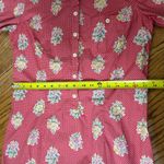 Liz Claiborne VTG 90’s Red White Polka Dot Floral Midi Cottage Dress Size 8 Photo 11