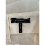 BCBGMAXAZRIA  Oly Tiered Ruffle Tulle Evening Gown Gardenia Womens Size 14 Photo 7