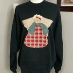 Jerzees VTG Christmas Sweatshirt Womens  XL Angel Halo Ornament Holidays USA Photo 0