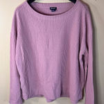 Splendid  Womens Oversized Waffle Knit Pink‎ Cozy Sweater Size Medium Outdoor Photo 0
