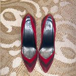 Stuart Weitzman  stitchup red suede heels boho formal party evening spring Photo 2