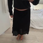 The Vintage Shop Vintage Black Tiered Midi Maxi Skirt Photo 1