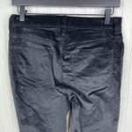 J.Crew  Jeans 9 Inch High-Rise Toothpick Luxe Black Velvet J4108 Women's Size 27 Photo 4