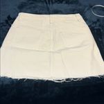 Free People  White Denim Button Up Skirt  Size 28 Photo 4