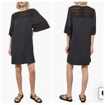 Ming Wang NWT  Embroidered Detail Bell Sleeve Dress in Black - Size 2X Photo 1