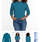 L.L.Bean Deep Turquoise Interlock Mock Photo 1