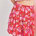 Love Shack Fancy SET NWT  CORBETT SKIRT AND FINELLI BRALETTE IN MAMBO RED Photo 1