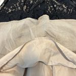 Robert Rodriguez  Black Lace Strapless Fit Flare Mini Cocktail Dress Size 8 Photo 10