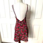 Victoria's Secret Victoria Secret gold label pink and red rose floral print slip dress Photo 3