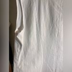 White Sleeveless Midi Dress with Boxy Relaxed Fit crochet details summer cotton Size XXL Photo 10