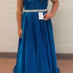 Pageant Gown Blue Size 16 Photo 0