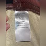 Candace Cameron Bure Faux Leather Pull On Lined Jogger Pants Raisin Brown Sz XL Photo 12