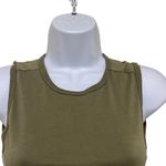 n:philanthropy Revolve  Buenos Tank Top Olive Green Ruched Side Crewneck XS NWT Photo 6