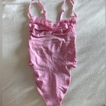 SKIMS Bubblegum Lace Sculpting Bodysuit L Photo 4