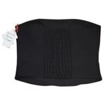 Open Edit NWT Black Bandeau Top Smocked Back Layering Office Siren Minimalist Elegant - S Photo 1