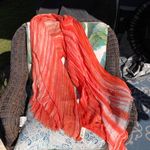 American Eagle AEO Orange Scarf 36”x72” Photo 0