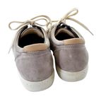 Ecco  Women's Soft VII Leather Lace Up Comfort Sneakers Gray Size 9 Photo 4