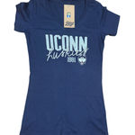 Blue 84 UCONN Huskies Women's T-Shirt V Preppy Tee Small Navy Collegiate Photo 0