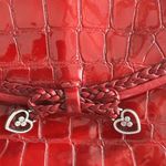 Brighton RED patent Leather Crossbody Bag Photo 9